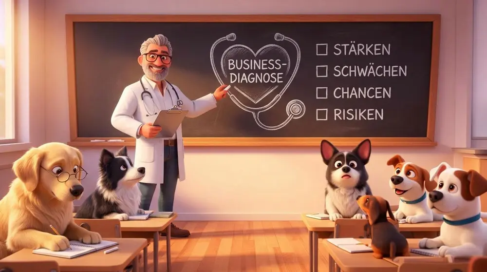 Business diagnosis for animal professionals: Identify strengths, weaknesses, opportunities, and risks in the business check
