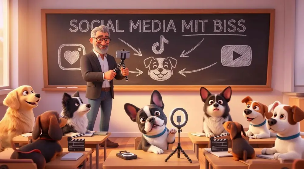 Michael Lederer teaching Social media with bite – social media course for animal professionals