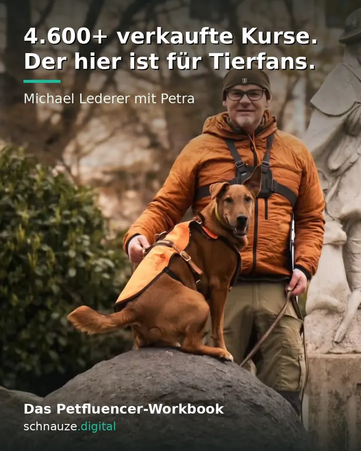 Michael Lederer with his dogs